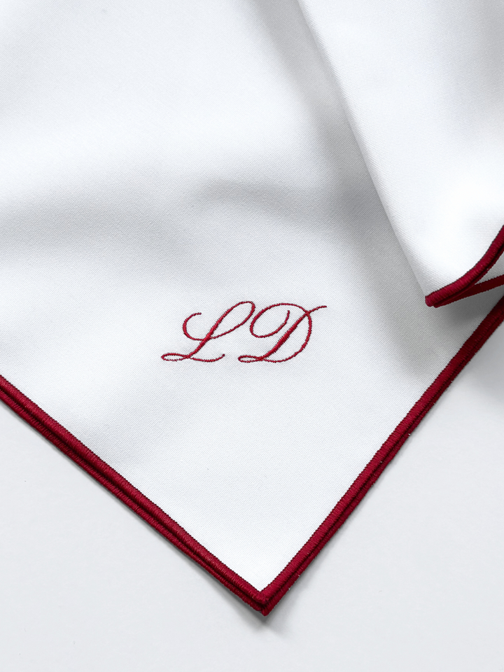 Red Monogram Napkin