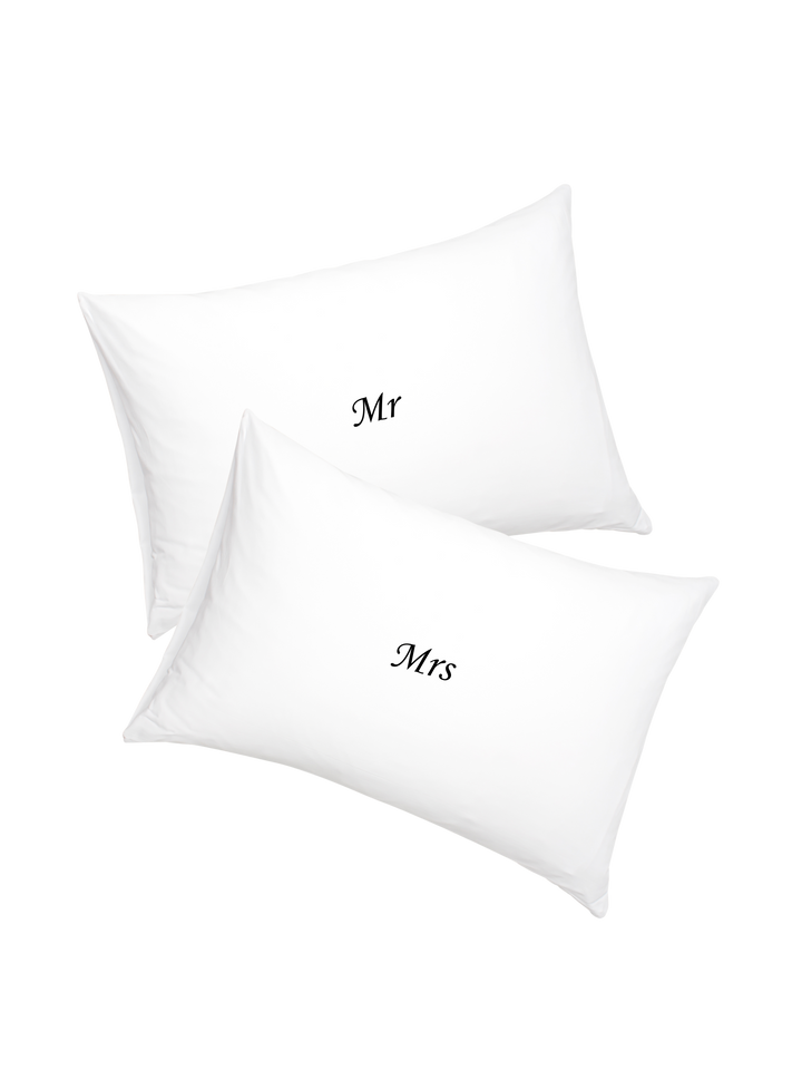 Mr & Mrs Pillowcase Set