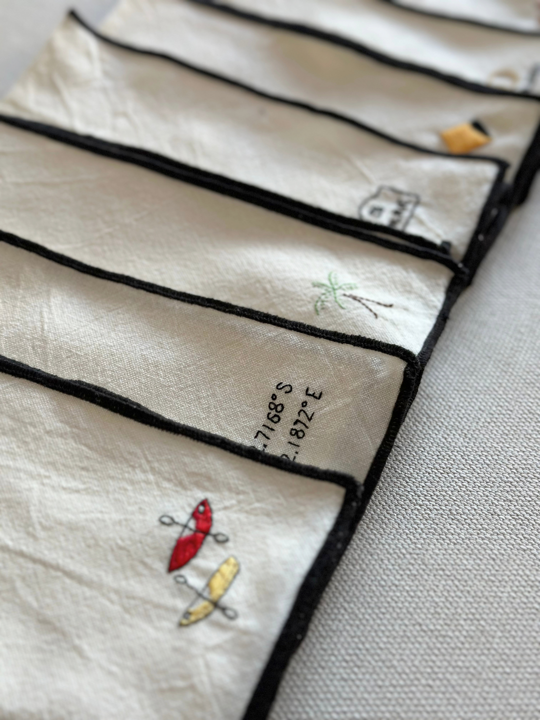 Bespoke Hand Embroidered Napkins